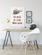 It's good to work from home! Stylish Poster for self-employed. Great gift idea.
