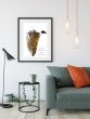 'You find happiness where you find it.' Large Scandi Modern Premium Poster