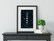 Moon Poster 'Shine' Night Sky Black and White Scandi Print