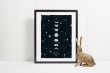 Moon Poster 'Have a magical day' Scandi Nordic Hygge Minimalist Print