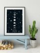 Moon Poster 'I love you more than all the stars' Home Decor Wall Art Print
