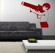 Banksy Boy With Bazooka - Wall Sticker