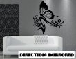 Butterfly Wall Decal Mirrored