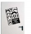 Designer - Moustache - Choose One A Day - Wall / Car / Laptop Sticker