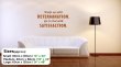 JC Design 'Wake Up With Determination...' Large Quote Wall Decoration