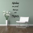 JC Design 'Mistakes are proof that you are trying' - Amazing Wall Sticker Quote