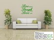 JC Design 'Live simple, Laugh often, Love life' - Large Wall Decal