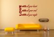JC Design 'Love with all your heart...' Amazing Wall Decal