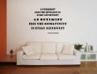 JC Design 'A pessimist sees the difficulty in every opportunity...' W.Churchill Quote Wall Decal