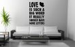 JC Design 'LOVE is such a big word...' Lovely Vinyl Wall Quote Sticker