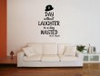 JC Design 'A day without laughter is a day wasted' Charlie Chaplin Quote Sticker 