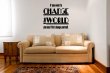 JC Design 'If you want to change the world you must first change yourself' - Motivational Wall Sticker