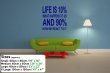JC Design 'Life is 10% what happens to us and 90% how we react to it' - Large Wa