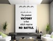 JC Design 'The greatest victory is that which requires no battle' - Vinyl Wall Decoration