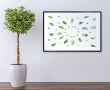 Cirlcle of Leafs - Minimalistic Nature Poster Design - Balance Style