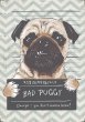 Bad Puggy - Funny Dog Comic Poster